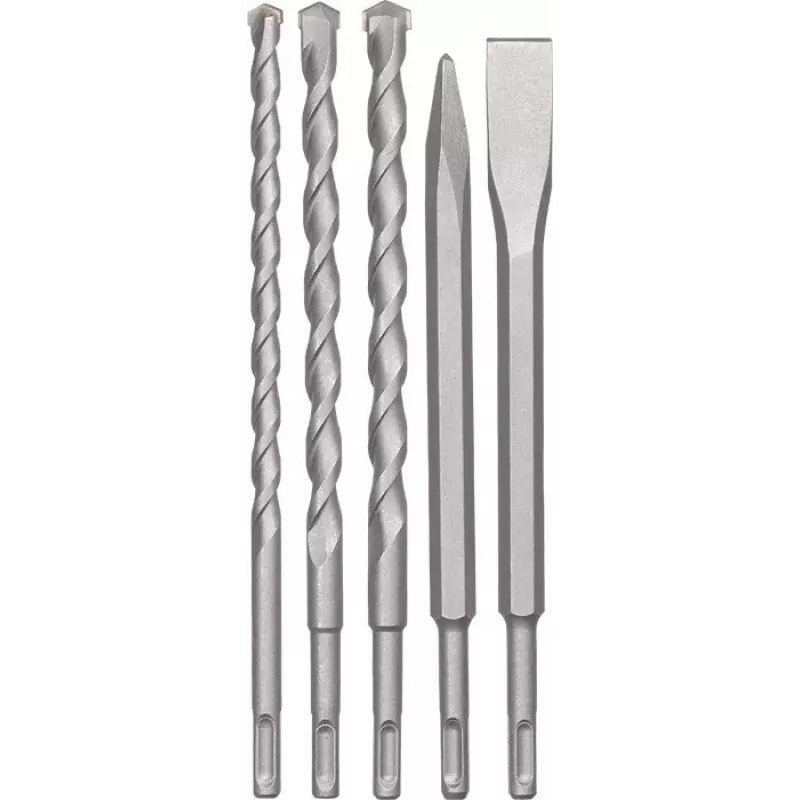 KWB 240290 Juego de cinceles y brocas SDS-plus, 12 uds., 5-16 mm
