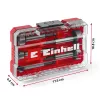 Set de brocas Forstner Einhell-KWB 5 uds., rojo/transparente, vástago de 1/4