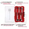 Set de brocas Forstner Einhell-KWB 5 uds., rojo/transparente, vástago de 1/4