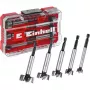 Set de brocas Forstner Einhell-KWB 5 uds., rojo/transparente, vástago de 1/4