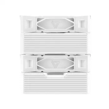 Disipador de CPU Montech NX600 (blanco) con ventilador de 120 mm, disipador de aire compatible con procesadores de sobremesa