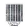 Disipador de CPU Montech NX600 (blanco) con ventilador de 120 mm, disipador de aire compatible con procesadores de sobremesa