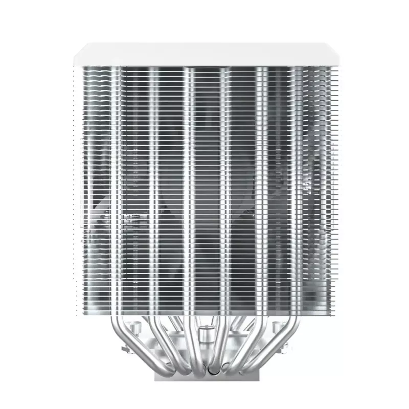 Disipador de CPU Montech NX600 (blanco) con ventilador de 120 mm, disipador de aire compatible con procesadores de sobremesa