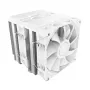 Disipador de CPU Montech NX600 (blanco) con ventilador de 120 mm, disipador de aire compatible con procesadores de sobremesa