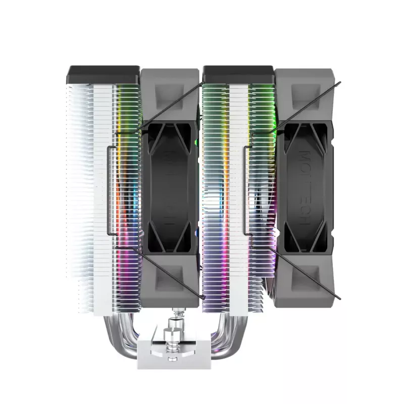 Disipador de CPU Montech NX600 ARGB, negro, ventilador de 120 mm, iluminación ARGB