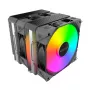 Disipador de CPU Montech NX600 ARGB, negro, ventilador de 120 mm, iluminación ARGB