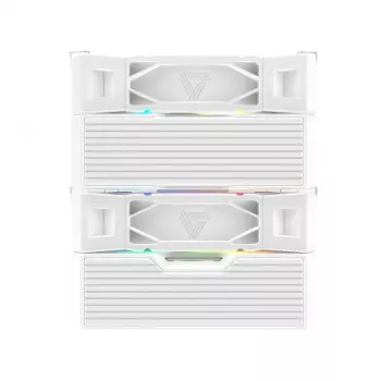 Disipador de CPU de aire Montech NX600 ARGB ventilador de 120 mm, blanco, 800–2000 RPM, rodamiento hidrodinámico, compatible con AM4/AM5/LGA115x/1200/1700