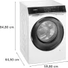 Lavadora-secadora Siemens iQ700 WN54C2A40 de libre instalación carga frontal blanca