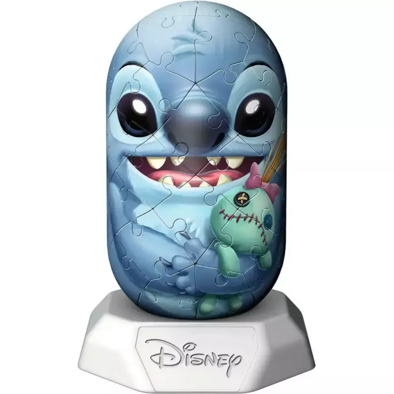 Puzle 3D Ravensburger Disney Stitch Hylkies — figura 3D con forma de personaje de Ravensburger