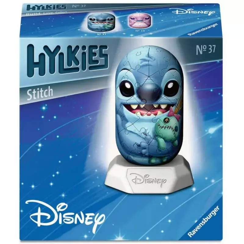 Puzle 3D Ravensburger Disney Stitch Hylkies — figura 3D con forma de personaje de Ravensburger