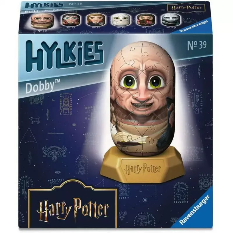Puzle 3D Ravensburger Hylkies Harry Potter Dobby, piezas de espuma encajables, figura montada