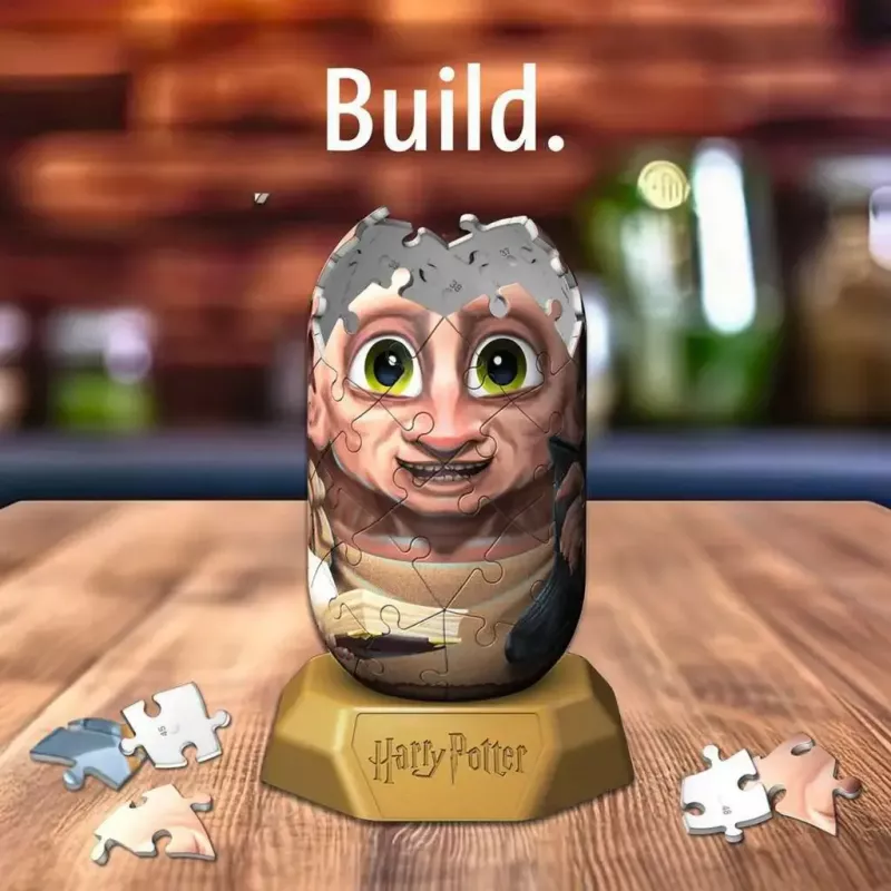 Puzle 3D Ravensburger Hylkies Harry Potter Dobby, piezas de espuma encajables, figura montada
