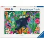 Puzle Ravensburger Pantera en la selva florida — 3000 piezas, puzle de ocio de gran formato