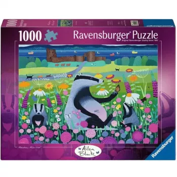 Puzle Ravensburger Meadow Friends 1000 piezas, adultos/jóvenes, piezas clásicas entrelazadas