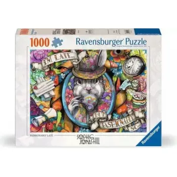 Puzle Ravensburger Fashionably Late — 1000 piezas, formato horizontal, 700 × ? mm