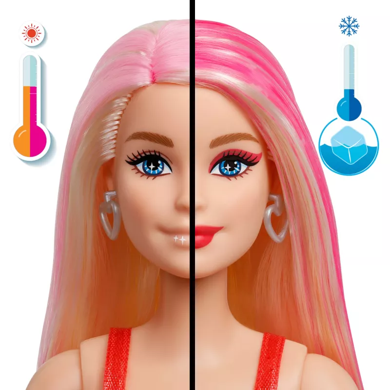 Muñeca Barbie Party Unboxed Glam Party Series Red Sparkle y accesorios con 10 sorpresas