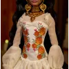 Muñeca coleccionable Barbie Signature Día De Muertos 2025 con vestido crema de volantes
