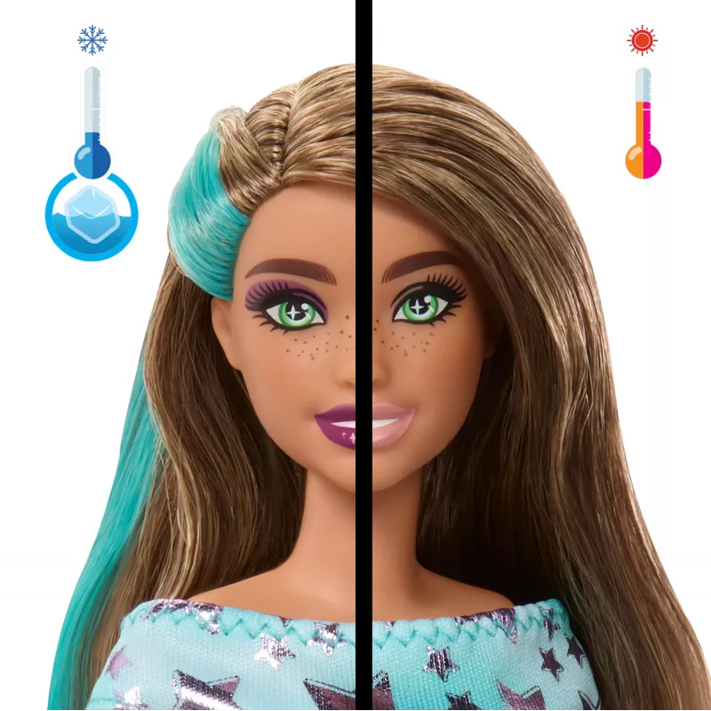 Muñeca y accesorios Barbie Party Unboxed Pet Birthday Series, set Party Stars con 10 sorpresas
