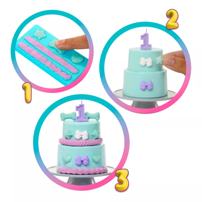 Muñeca y accesorios Barbie Party Unboxed Pet Birthday Series, set Party Stars con 10 sorpresas