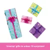 Muñeca y accesorios Barbie Party Unboxed Pet Birthday Series, set de lazos de cumpleaños con 10 sorpresas