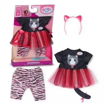 Vestido de gato BABY born set de ropa para muñeca
