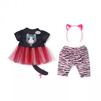 Vestido de gato BABY born set de ropa para muñeca
