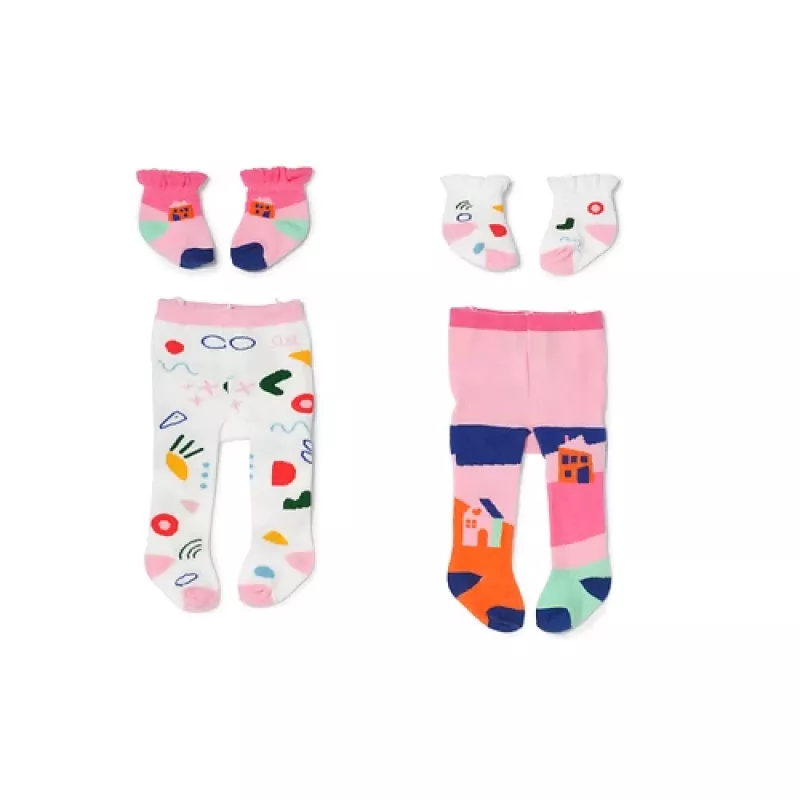 Medias y calcetines BABY born 2 surtidos 43 cm medias para muñeca