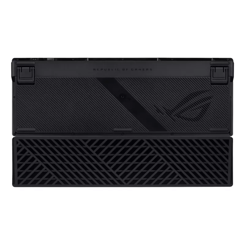 Teclado mecánico gaming ASUS ROG Azoth 96 HE — 96% QWERTZ, USB + RF Wireless + Bluetooth, switches mecánicos magnéticos, RGB, negro