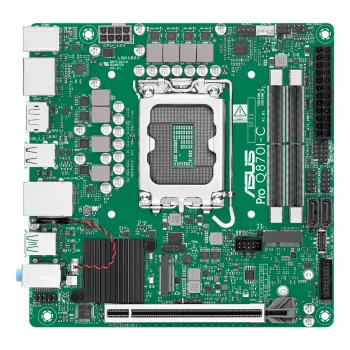 Placa base Mini-ITX ASUS PRO Q870I-C-CSM LGA 1851, Intel Q870, DDR5 SO-DIMM, 2 ranuras, hasta 128 GB