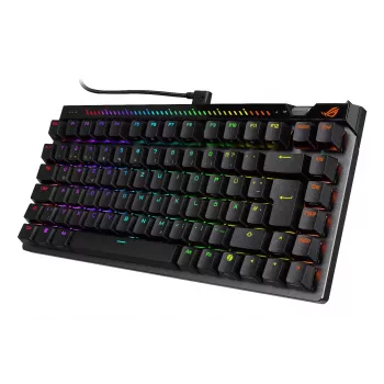 Teclado gaming mecánico ASUS ROG Falchion Ace 75% — USB, interruptores magnético-mecánicos, RGB, Negro