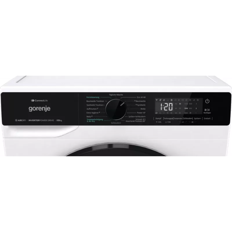 Lavadora secadora Gorenje WD2PA854ADW/DE De libre instalación Carga frontal Blanco