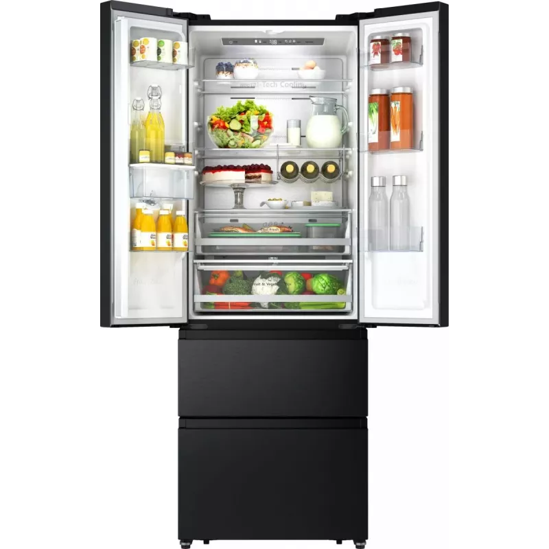 Frigorífico side-by-side Hisense RF632N4WFE De libre instalación 485 L Negro