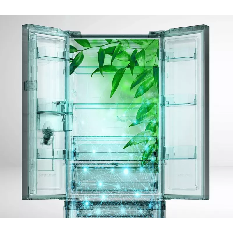 Frigorífico side-by-side Hisense RF632N4WFE De libre instalación 485 L Negro