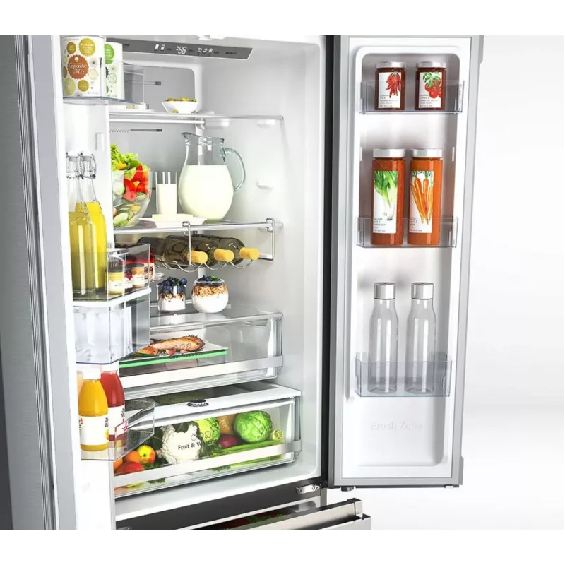 Frigorífico side-by-side Hisense RF632N4WFE De libre instalación 485 L Negro