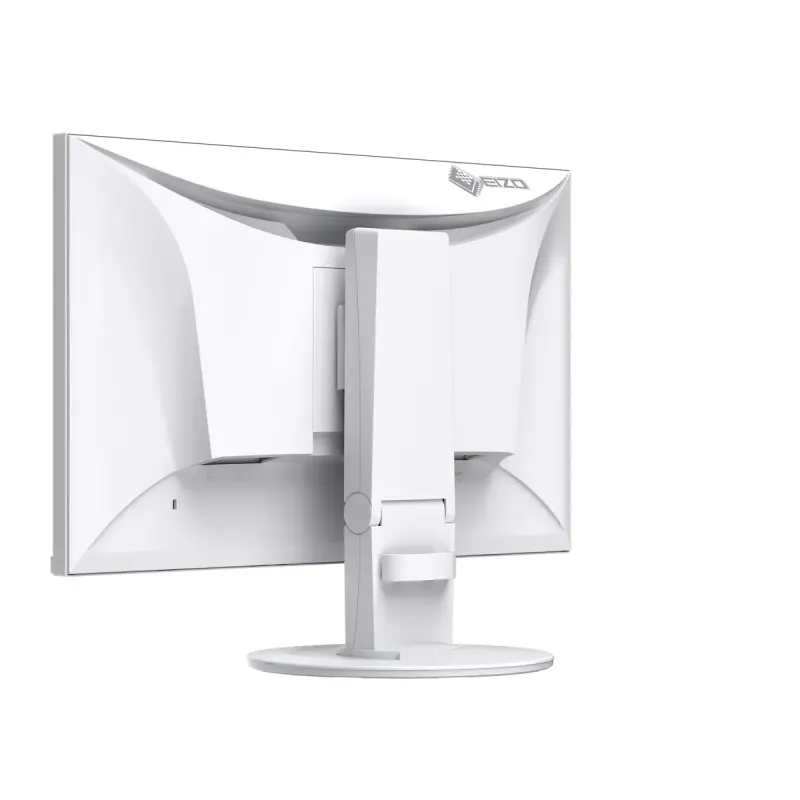 Monitor de ordenador EIZO FlexScan EV2400R-WT — 23,8 pulgadas (60,5 cm) Full HD IPS, 1920×1080, 5 ms, hub USB, altavoces, altura ajustable, VESA, blanco