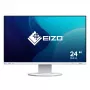 Monitor de ordenador EIZO FlexScan EV2400R-WT — 23,8 pulgadas (60,5 cm) Full HD IPS, 1920×1080, 5 ms, hub USB, altavoces, altura ajustable, VESA, blanco
