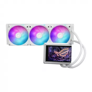 Refrigeración líquida todo en uno ASUS ROG RYUO IV 360 ARGB WHT – radiador de 360 mm, ventilador de 120 mm, blanco