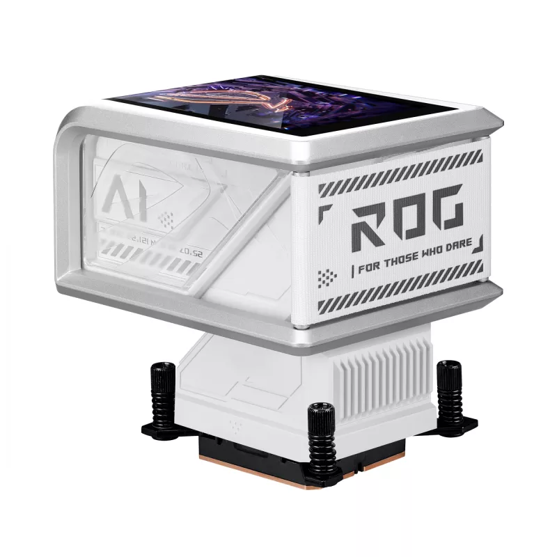 Refrigeración líquida todo en uno ASUS ROG RYUO IV 360 ARGB WHT – radiador de 360 mm, ventilador de 120 mm, blanco