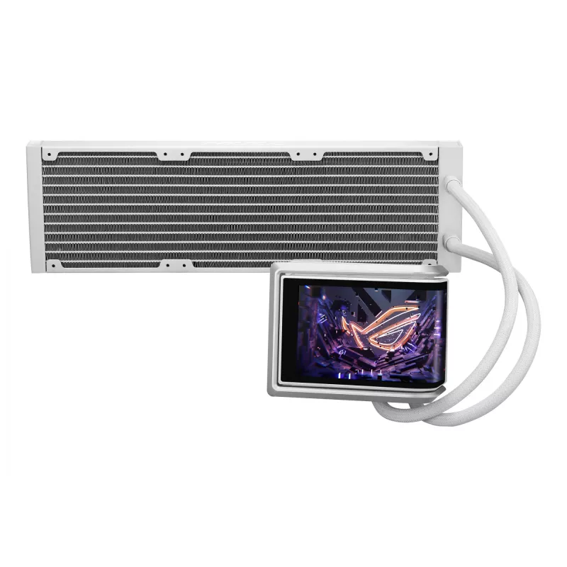 Refrigeración líquida todo en uno ASUS ROG RYUO IV 360 ARGB WHT – radiador de 360 mm, ventilador de 120 mm, blanco
