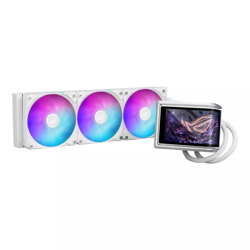 Refrigeración líquida todo en uno ASUS ROG RYUO IV 360 ARGB WHT – radiador de 360 mm, ventilador de 120 mm, blanco