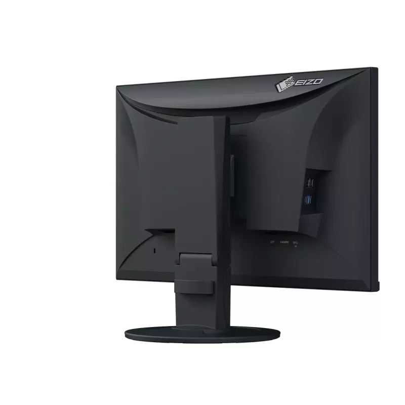 Monitor de ordenador EIZO FlexScan EV2400R-BK 23,8 pulgadas (60,5 cm) Full HD 1920x1080 IPS LCD, 5 ms, hub USB, altavoces, VESA, altura ajustable, negro