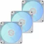 Ventilador de carcasa APNX FP1-R de 120 mm pack de 3 flujo de aire invertido, blanco