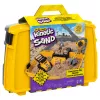 Kinetic Sand, caja plegable de vehículo de construcción con 907 g de arena de juego y camión de juguete, caja de almacenamiento, juguete sensorial, regalos de Navidad para niños a partir de 3 años