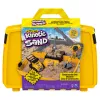 Kinetic Sand, caja plegable de vehículo de construcción con 907 g de arena de juego y camión de juguete, caja de almacenamiento, juguete sensorial, regalos de Navidad para niños a partir de 3 años