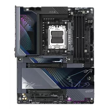 Placa base GIGABYTE X870E AORUS MASTER X3D - Compatible con CPUs AMD Ryzen 9000, VRM digital de 18+2+2 fases, hasta 9000Hz DDR5 (OC), 2xPCIe 5.0 + 3xPCIe 4.0, Wi-Fi 7, 10GbE LAN, USB 4