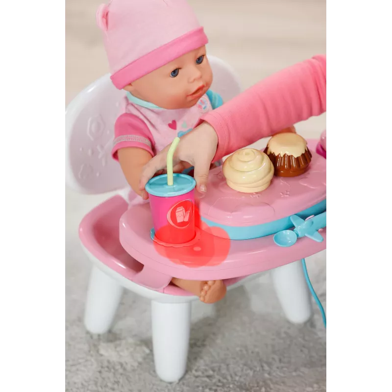 BABY born Lunchtime Table, mesa para muñecas, 3 año(s), pilas necesarias, efectos de sonido, efectos de luz