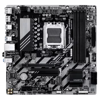 Placa base GIGABYTE B840M D3HP WIFI6E Micro ATX — Socket AMD AM5, B840, 4x DDR5 hasta 8200MHz OC, 2x PCIe 4.0 M.2, Wi‑Fi 6E, 1GbE
