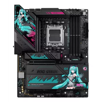 Placa base ASUS ROG STRIX X870E-H GAMING MIKU WIFI7 ATX para socket AM5, compatibilidad DDR5