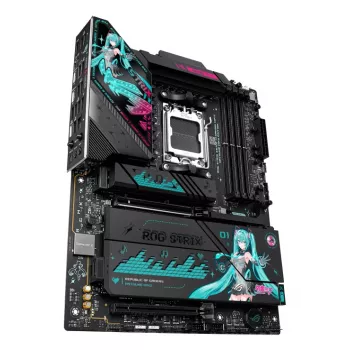 Placa base ASUS ROG STRIX X870E-H GAMING MIKU WIFI7 ATX para socket AM5, compatibilidad DDR5