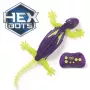 HEX BOTS geco brillante en la oscuridad, robot teledirigido recargable para niños, trepa por las paredes para jugar a bromas y juegos, robot RC para niños y niñas a partir de 4 años